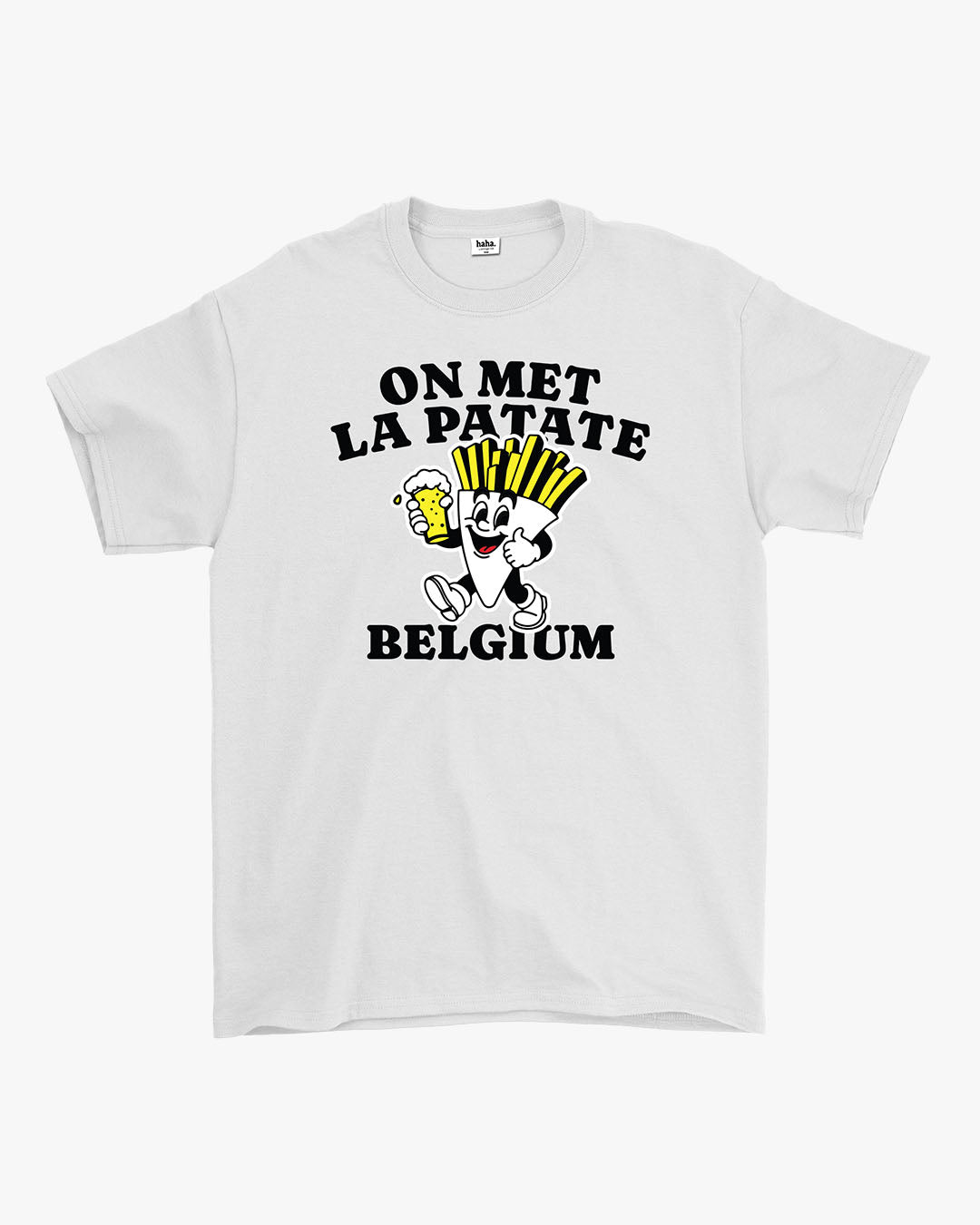 BELGIAN FRIES WHITE TSHIRT