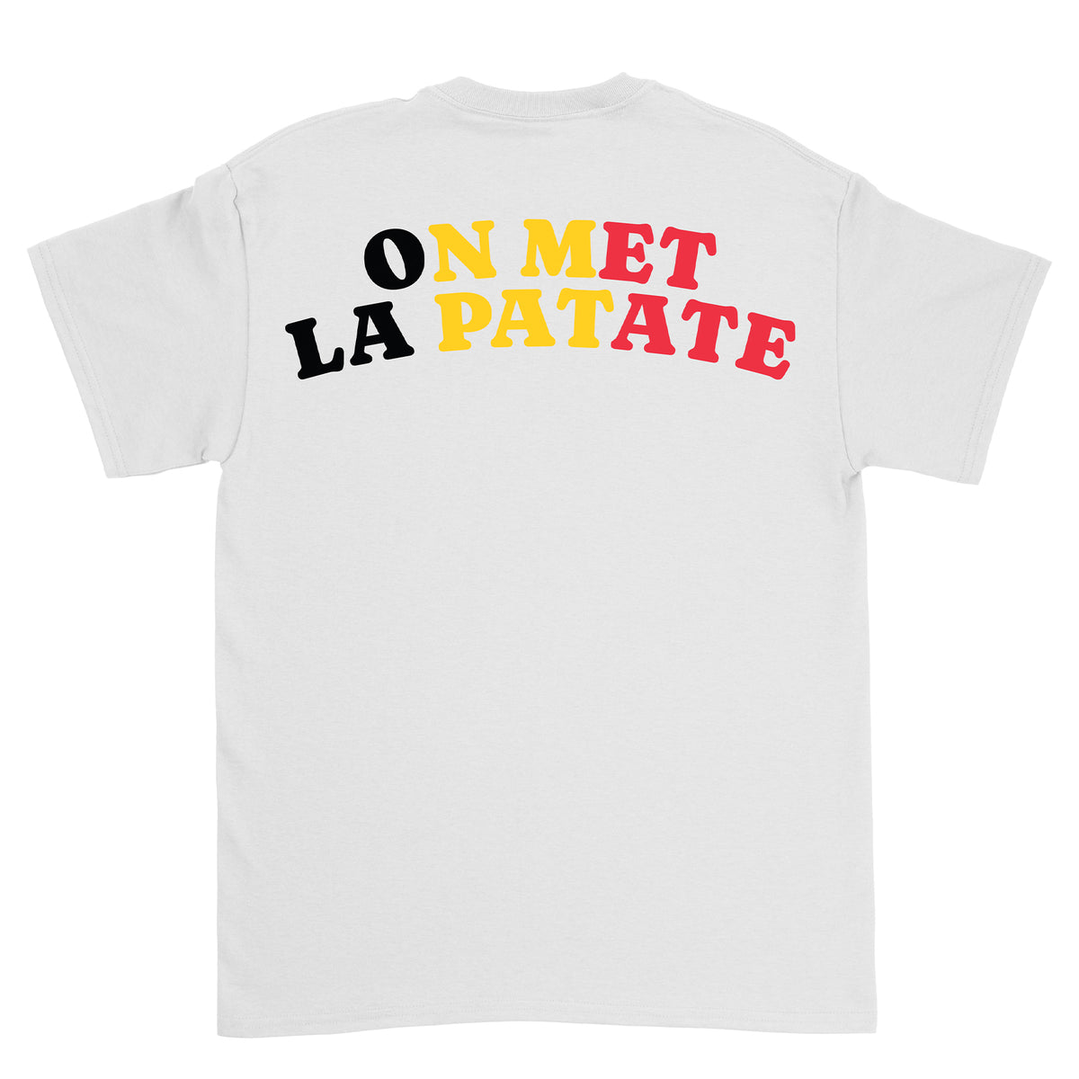 ON MET LA PATATE BELGIUM WHITE TSHIRT