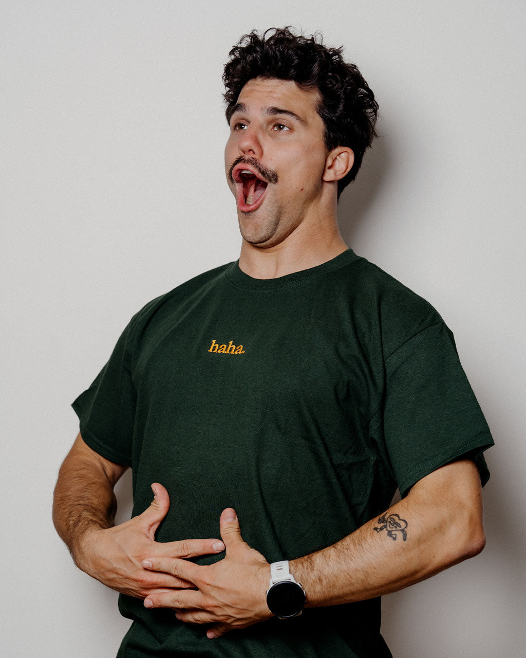 haha. T-Shirt Green
