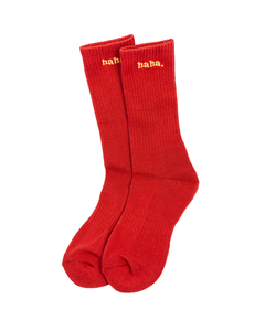 Haha Socks Red