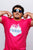 TURBO Heart T-Shirt Pink