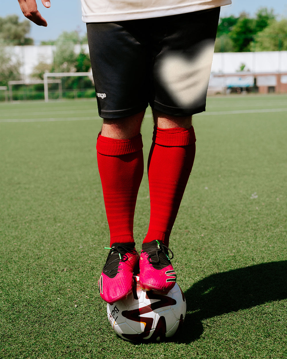 Heart Graphite Football Short