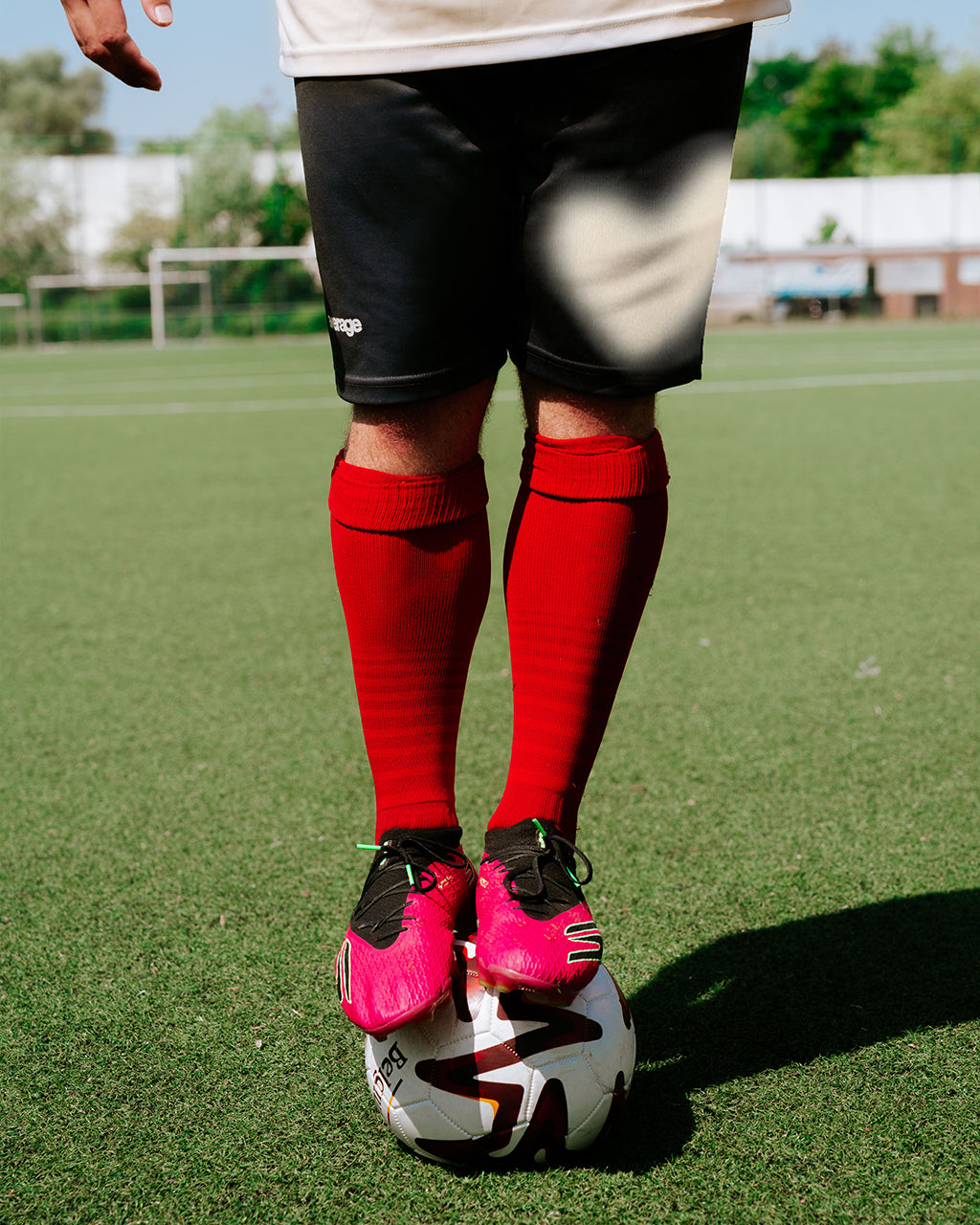 Heart Graphite Football Short