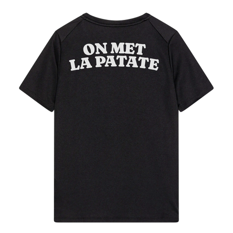 CHAUD PATATE REFLECTIVE BLACK SPORT TSHIRT