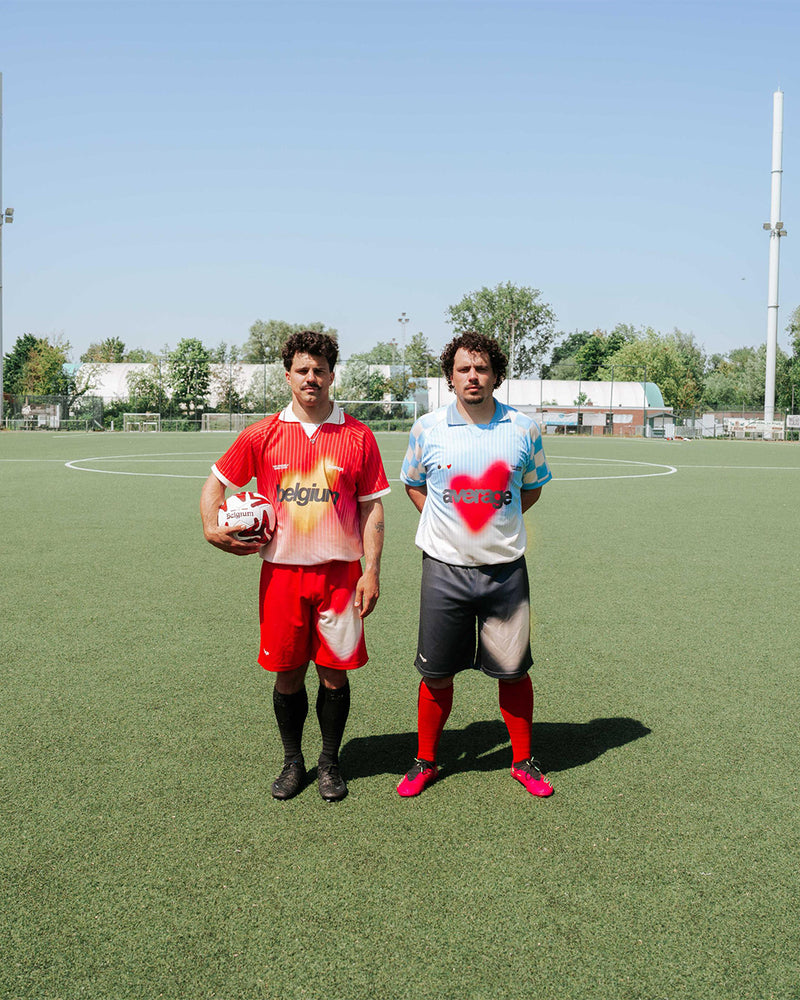Heart Red Football Short