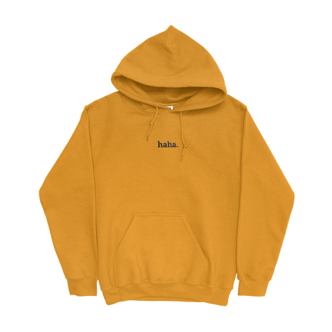 HAHA MUSTARD HOODIE