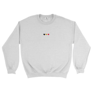 Belgian Hearts Ash Crewneck