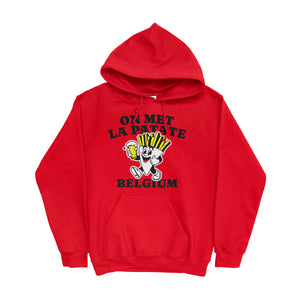 BELGIAN FRIES RED HOODIE