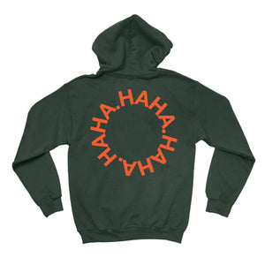 HAHA Circle Hoodie Forrest Green