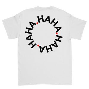 HAHA Circle T-Shirt White