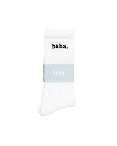 Haha Socks White