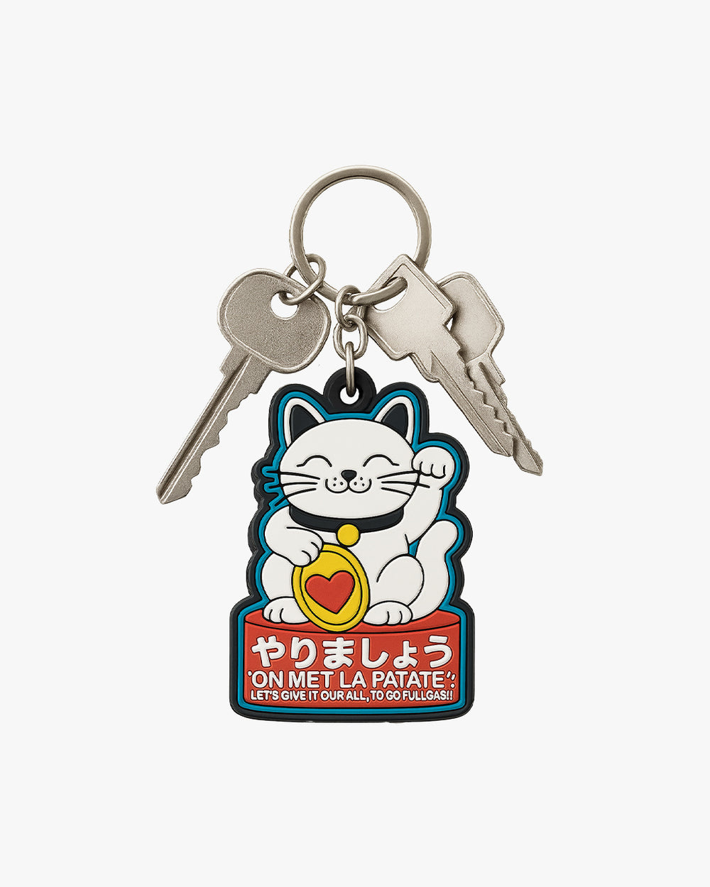 Lucky Cat On Met La Patate Keychain