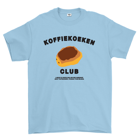 KOFFIEKOEKENCLUB PRINT BABY BLUE TSHIRT