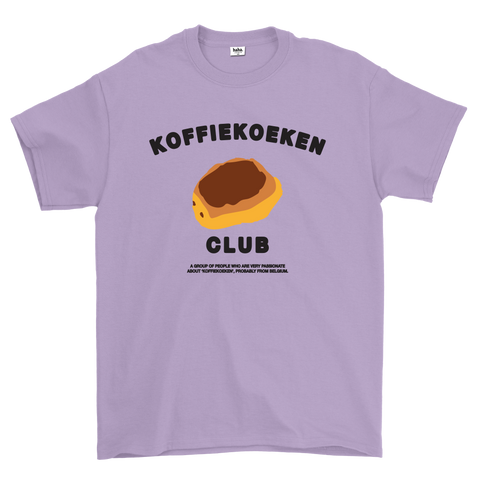 KOFFIEKOEKENCLUB PRINT PURPLE TSHIRT