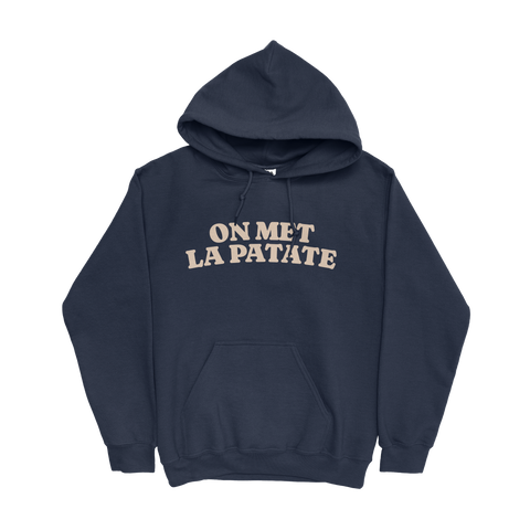 ON MET LA PATATE NAVY HOODIE