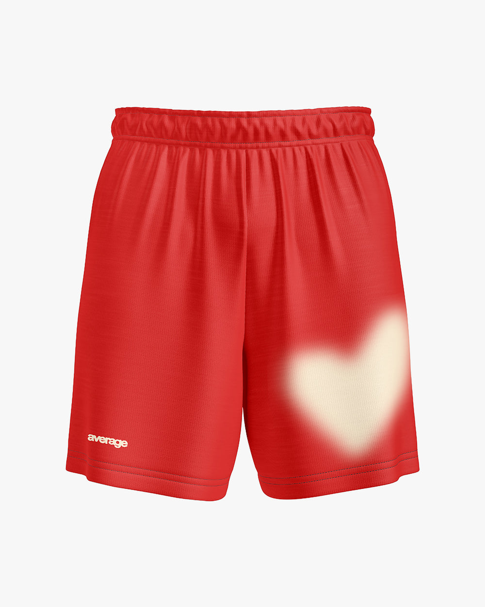 Heart Red Football Short