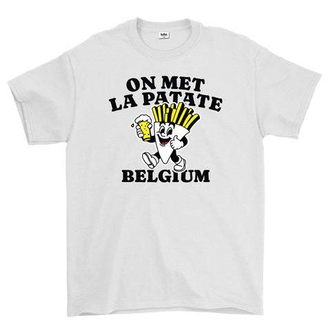 BELGIAN FRIES WHITE TSHIRT