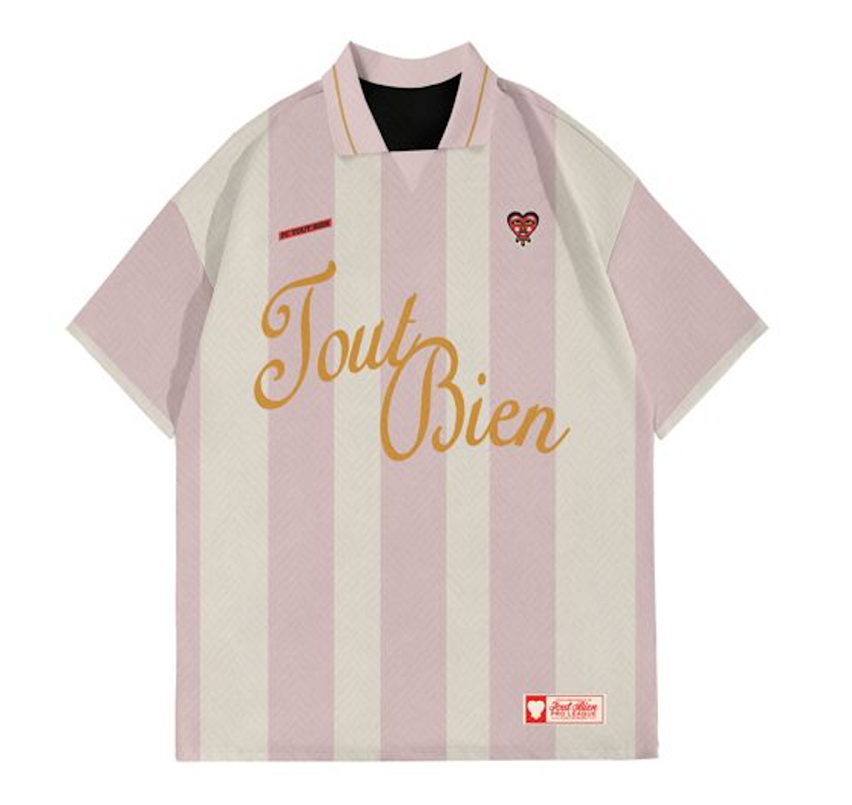 Pink football shirt Tout Bien