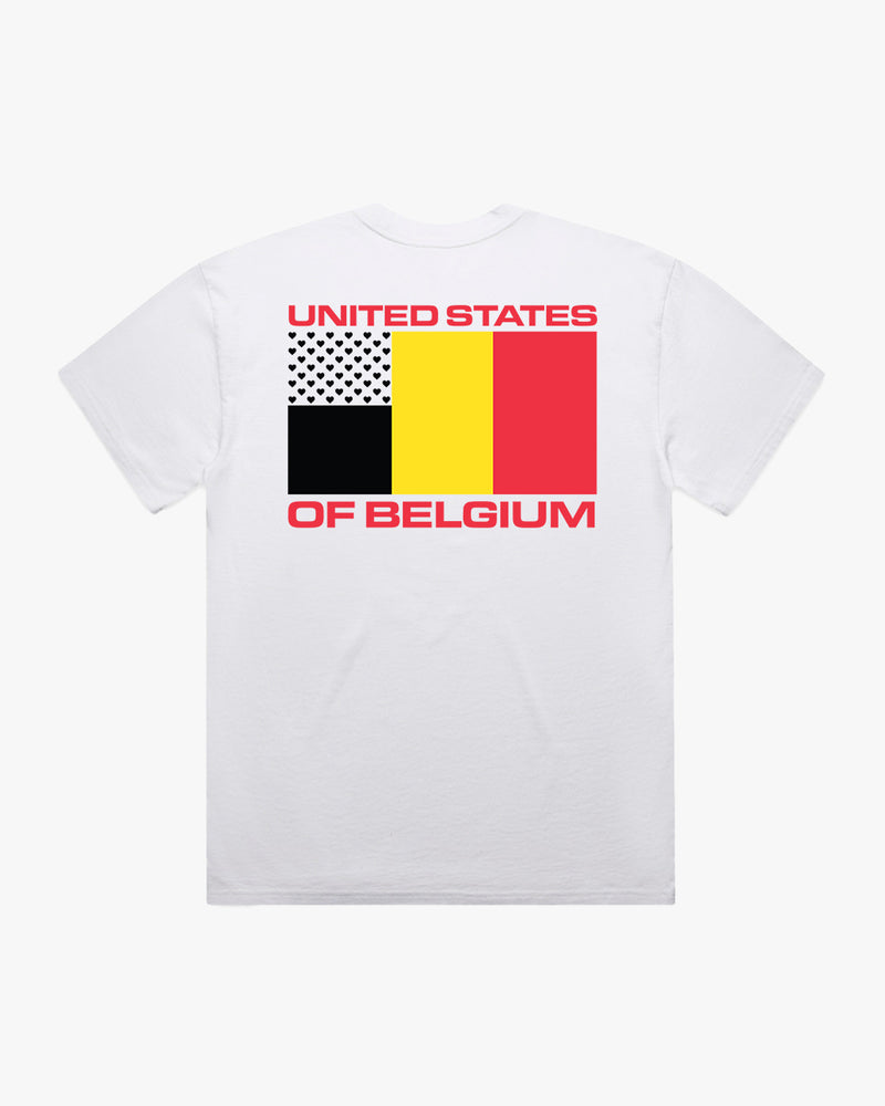 United States Of Belgium White T-Shirt
