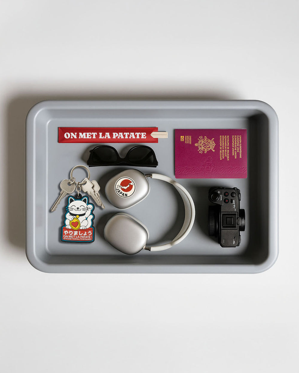Lucky Cat On Met La Patate Keychain