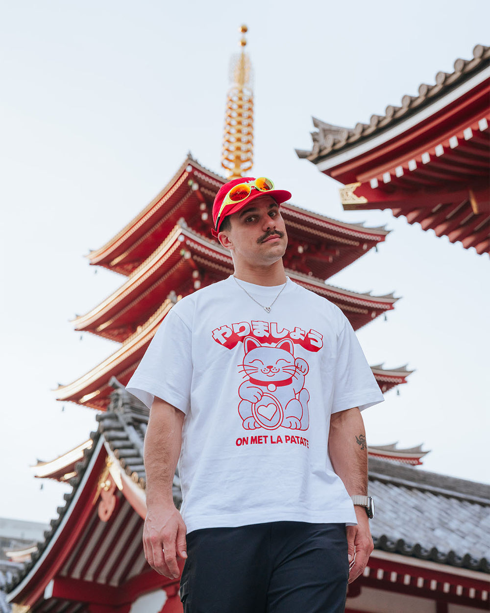 Lucky Cat On Met La Patate Shirt