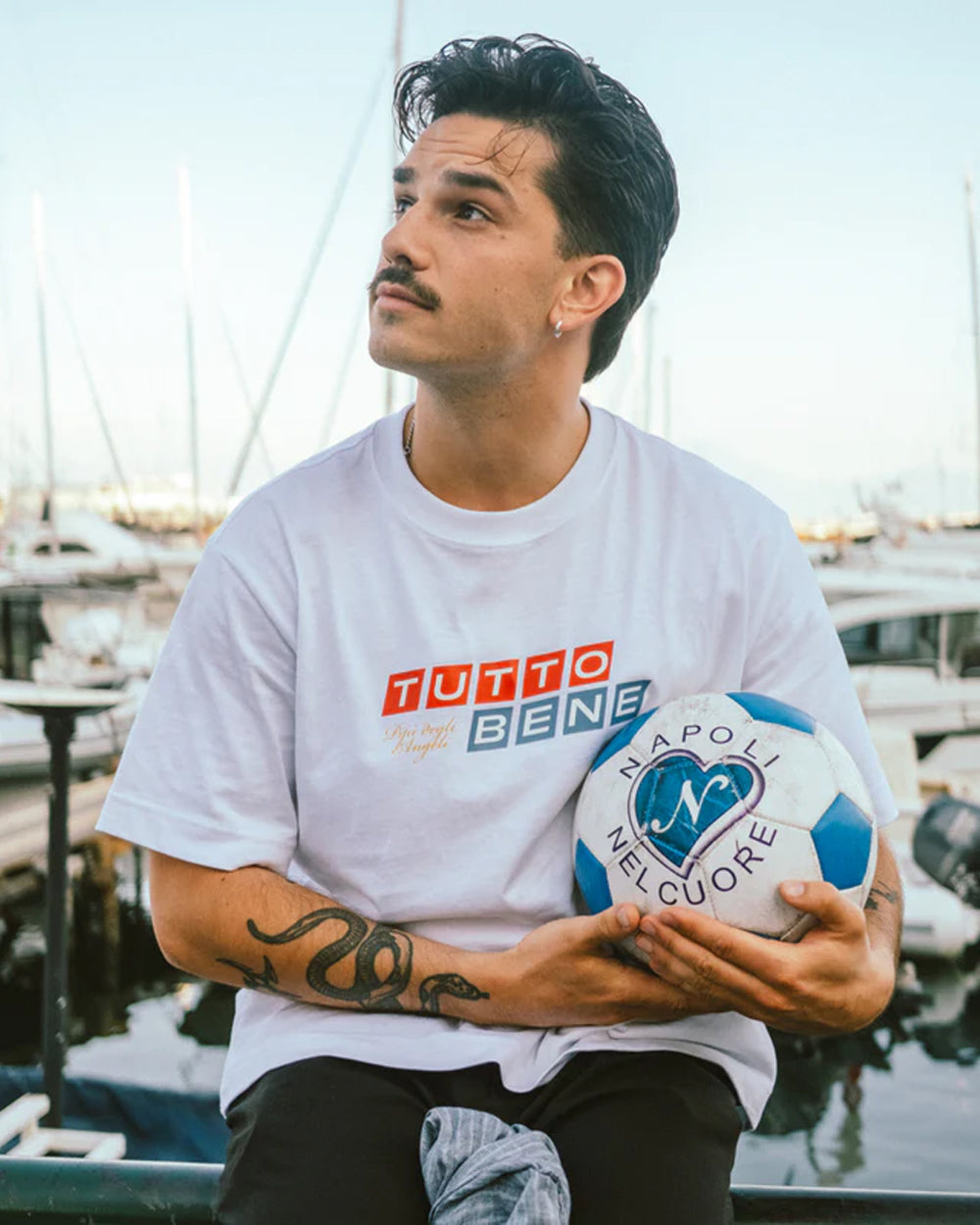 Tutto Bene Club De La Bierra White Tee