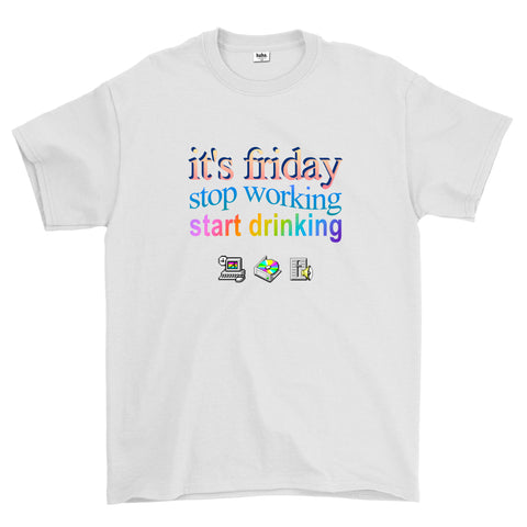 It's Friday White Shirt