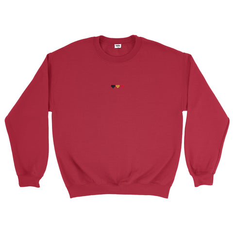 Belgian Tricolor Red Crewneck